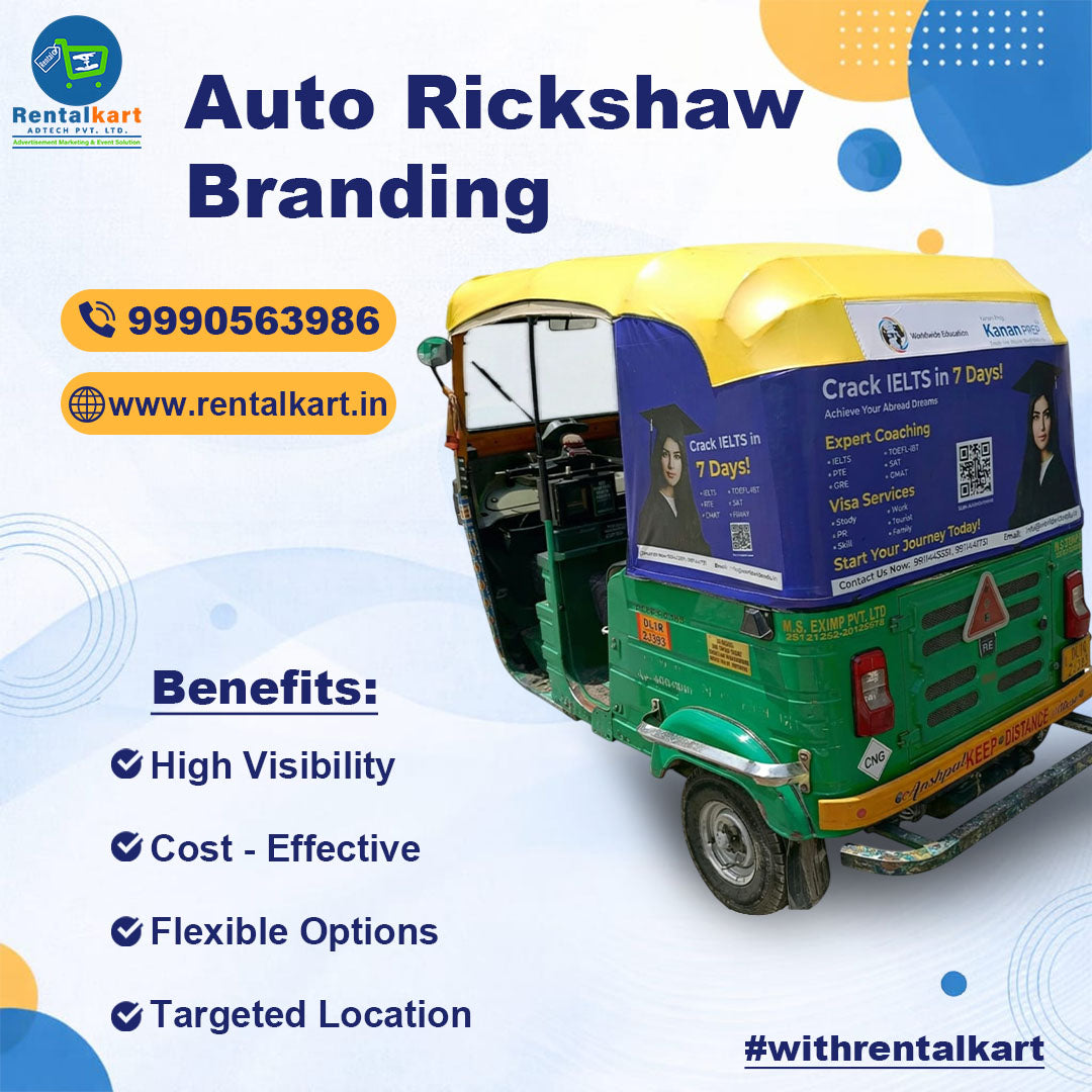 Auto Branding in Delhi – High-Impact Outdoor Advertising Solutions by Rentalkart Adtech Private Limited