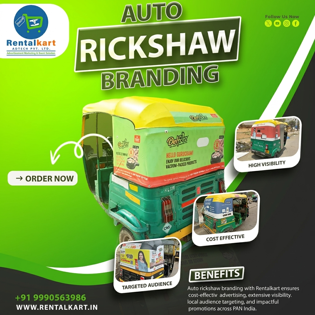 Auto Branding in Delhi – Complete Guide to Transit Advertising & Vehicle Branding - By Rentalkart Adtech Private Limited - RENTALKART ADTECH PRIVATE LIMITED