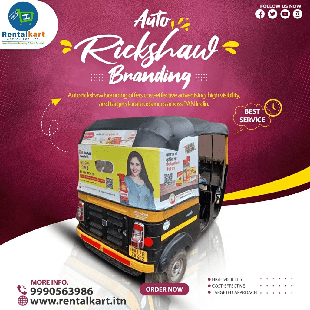 Auto Branding in Delhi – Complete Guide to Vehicle Advertising, Auto Rickshaw Branding & Outdoor Media Solutions in Delhi NCR - RENTALKART ADTECH PRIVATE LIMITED