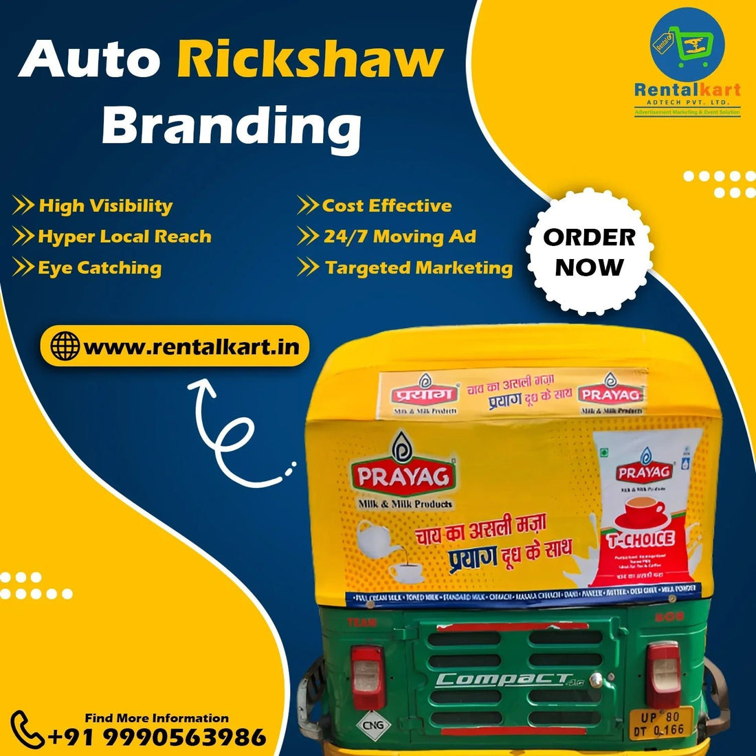 Auto Branding in Delhi: The Most Effective Outdoor Advertising Solution for Your Brand - RENTALKART ADTECH PRIVATE LIMITED