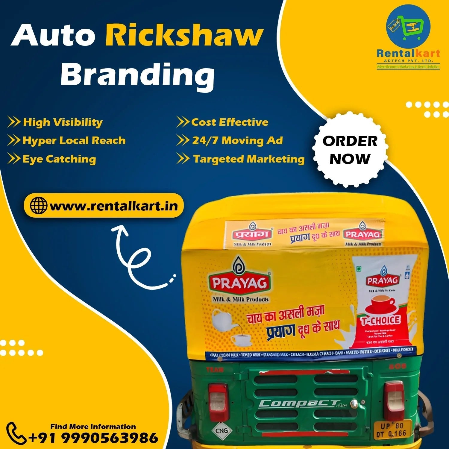 Auto Branding in Delhi: The Most Effective Outdoor Advertising Solution for Your Brand - RENTALKART ADTECH PRIVATE LIMITED