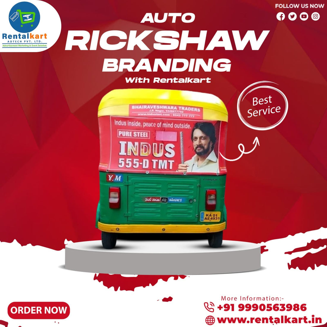 Auto Branding in Delhi: The Most Powerful Outdoor Advertising Strategy for Your Business - RENTALKART ADTECH PRIVATE LIMITED
