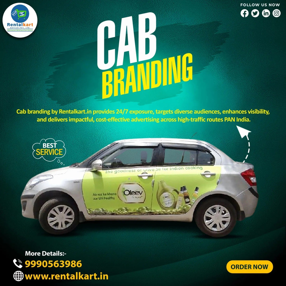 Cab Branding in Delhi – High-Impact Vehicle Advertising Solutions by Rentalkart Adtech Private Limited - RENTALKART ADTECH PRIVATE LIMITED