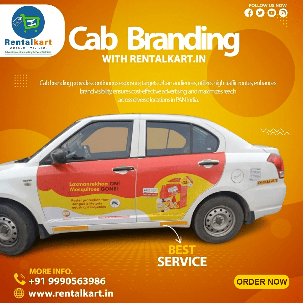 Cab Partial Wrap in Delhi – Complete Guide to Auto Branding, Vehicle Advertising & High-ROI Transit Ads - By Rentalkart Adtech Private Limited - RENTALKART ADTECH PRIVATE LIMITED