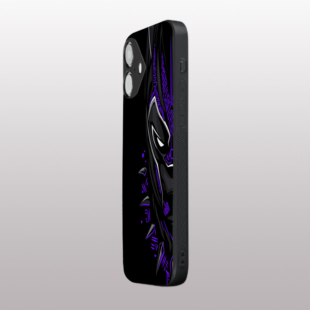 Black panther pattern phone case for iphone 16 | Glass case
