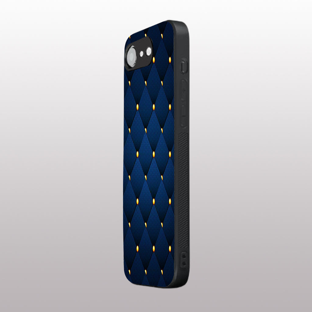 Blue Check Pattern phone case for iphone 16E | Glass case