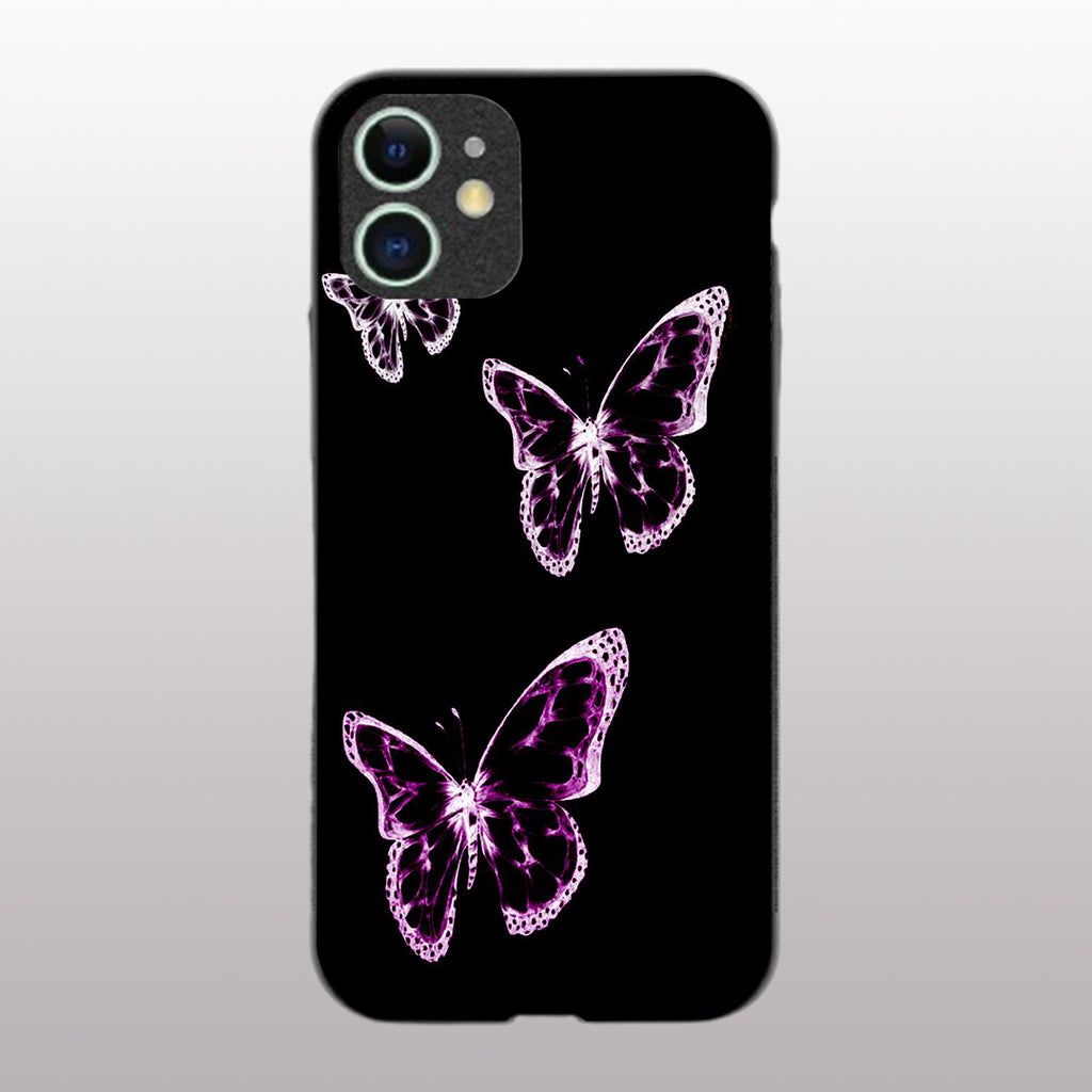 Butterfly pattern phone case for iphone 11| Glass case