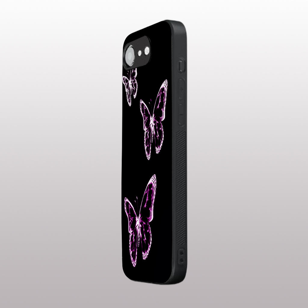 Butterfly pattern phone case for iphone 16E | Glass case