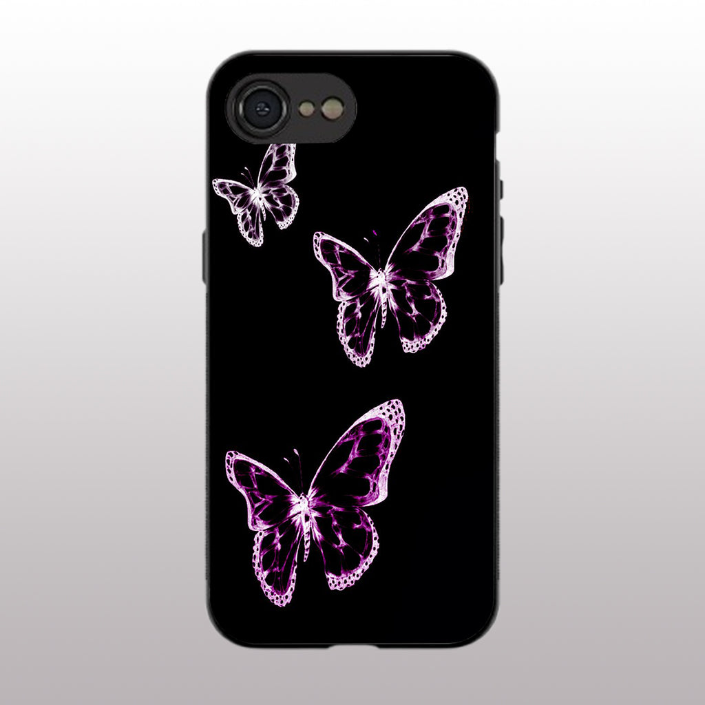 Butterfly pattern phone case for iphone 16E | Glass case