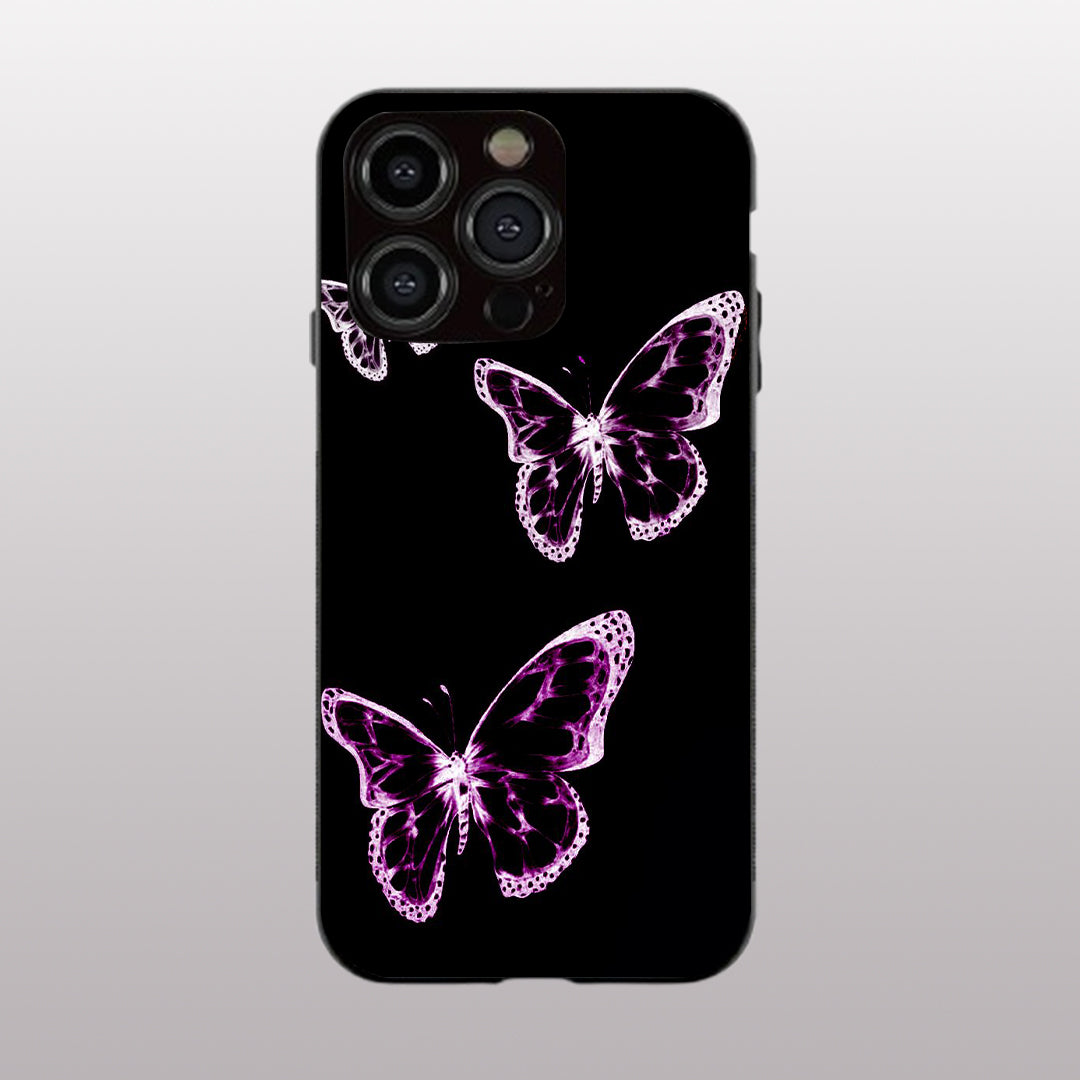 Butterfly pattern phone case for iphone 12 pro | Glass case