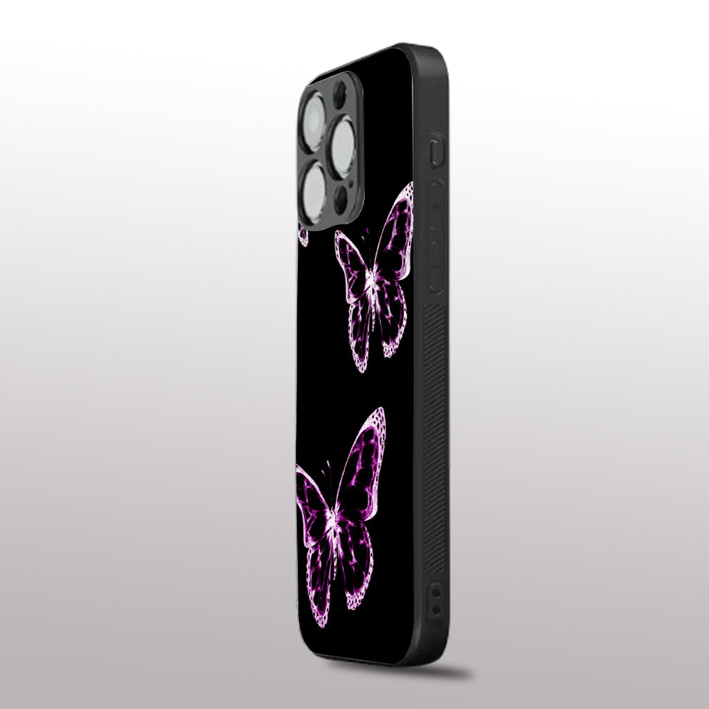 Butterfly pattern phone case for iphone 11 pro max |Glass case
