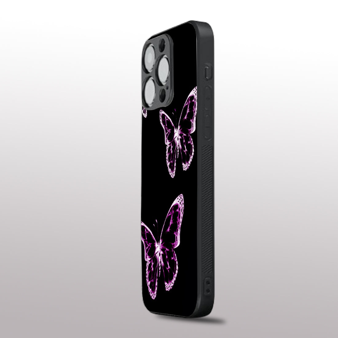Butterfly pattern phone case for iphone 14 pro | Glass case