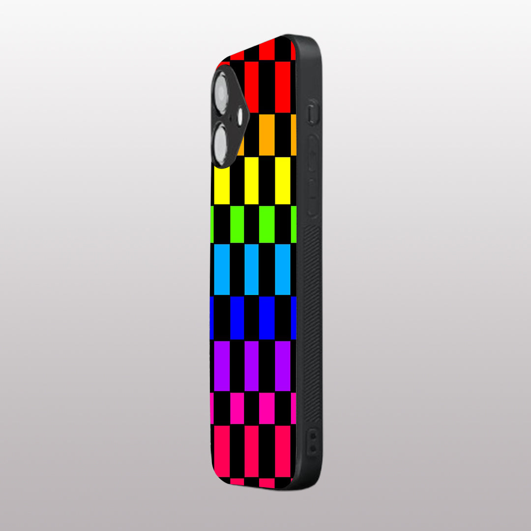 Colorful Pattern phone case for iphone 16 | Glass case