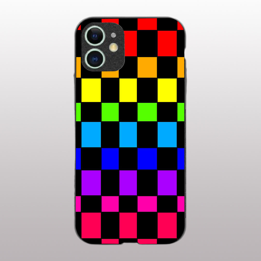 Colorful Pattern phone case for iphone 12 |Glass case