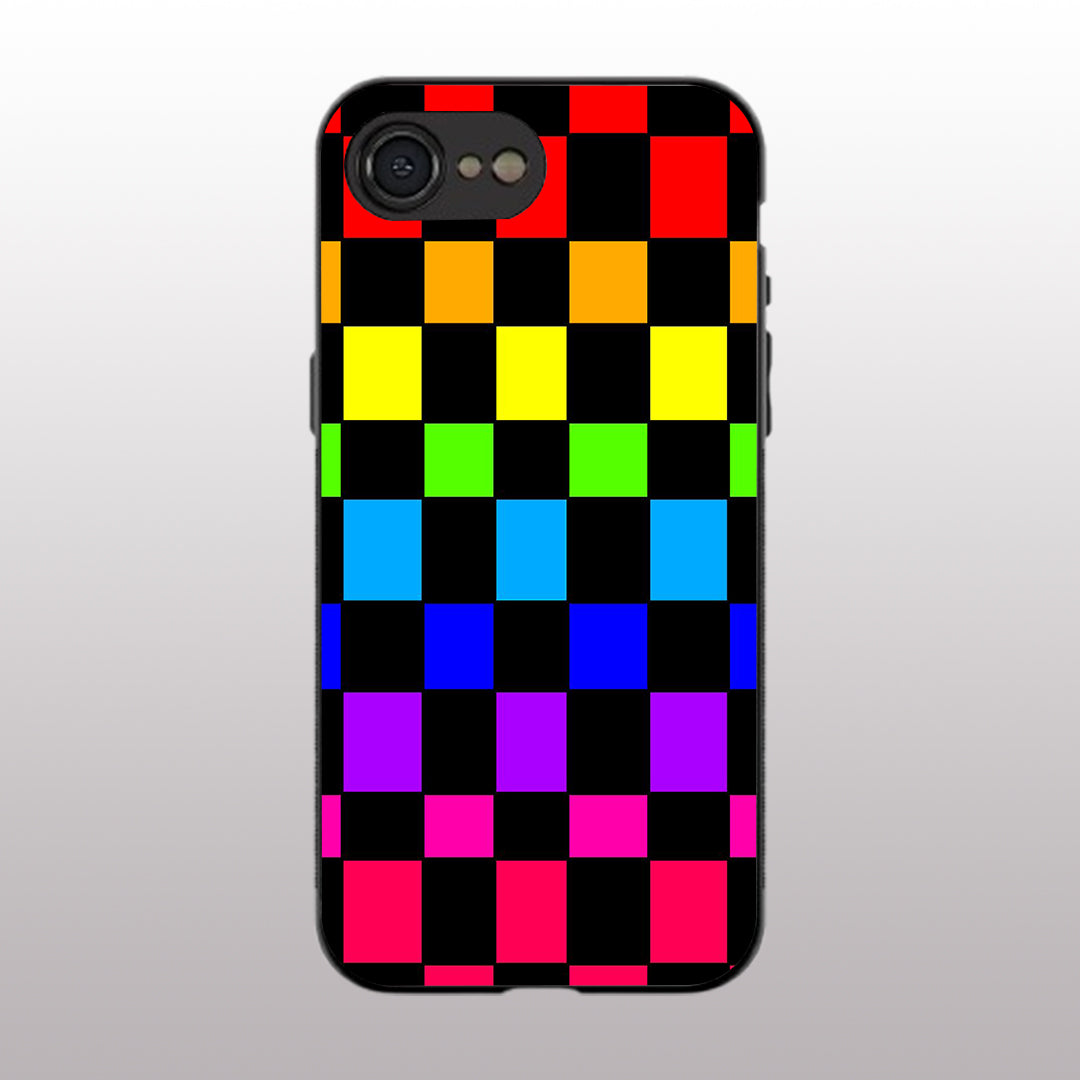 Colorful Pattern phone case for iphone 16E |Glass case