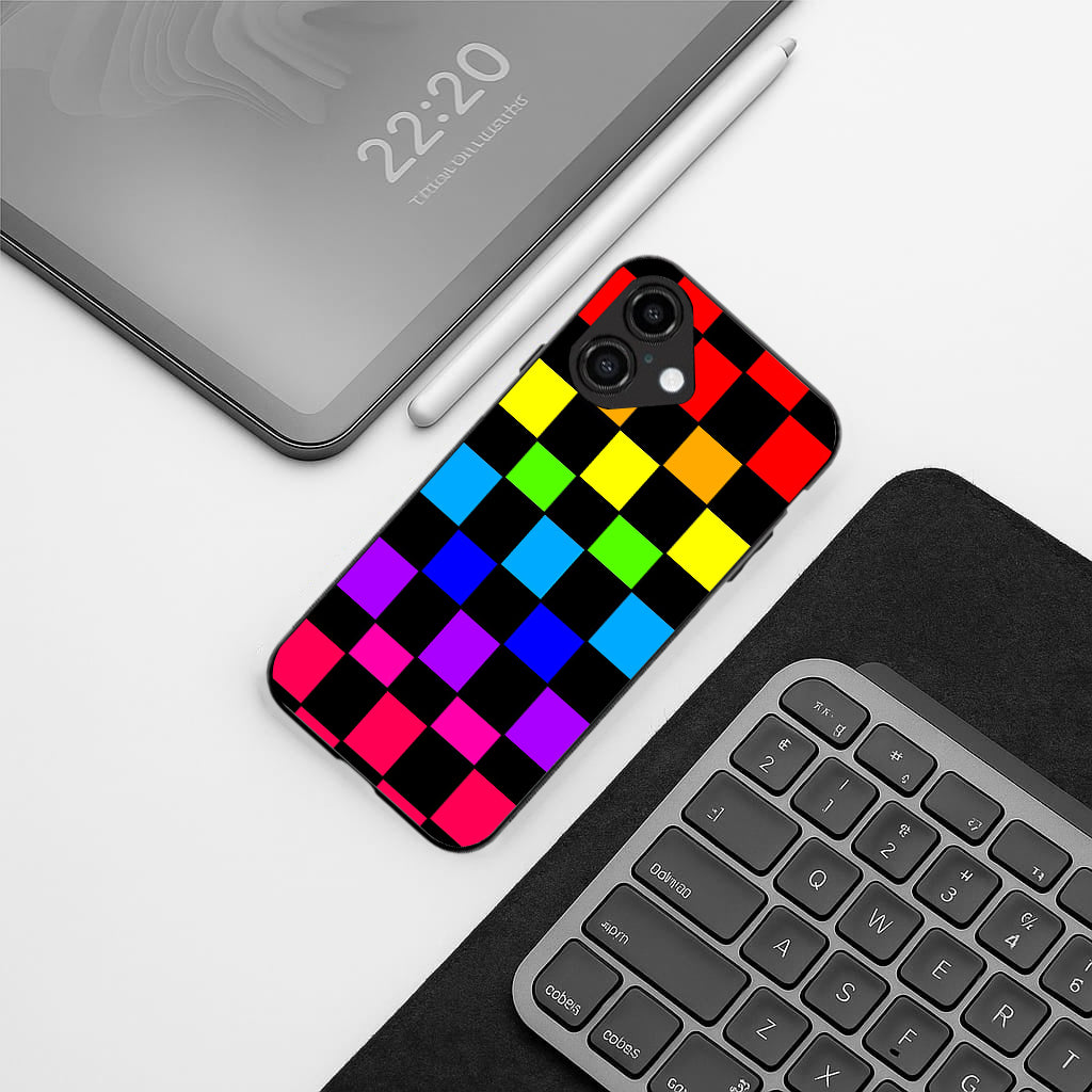 Colorful Pattern phone case for iphone 16 plus | Glass case