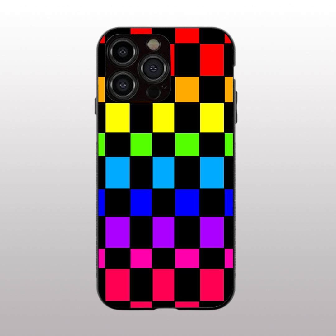 Colorful Pattern phone case for iphone 13 pro max | Glass case