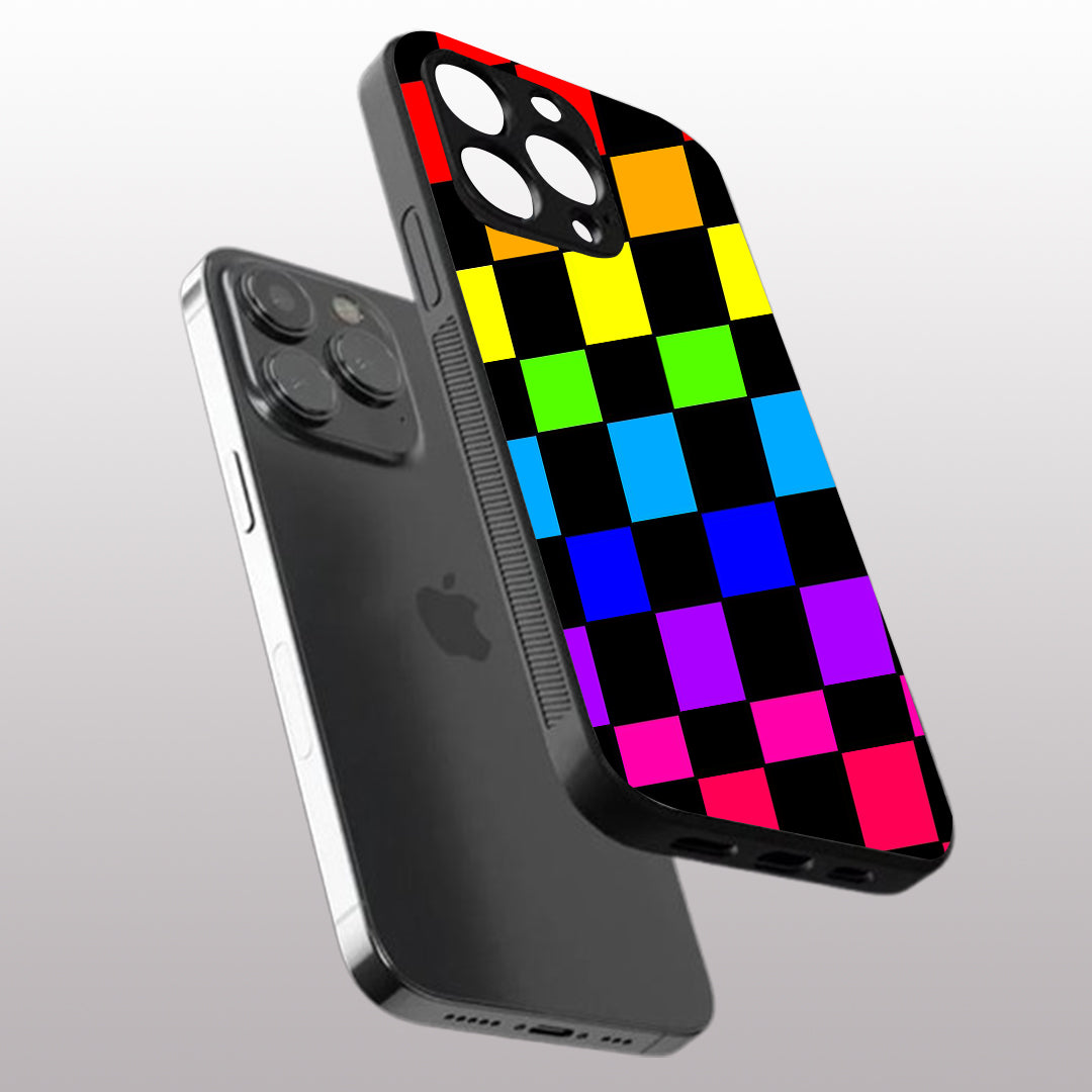 Colorful Pattern phone  case for iphone 12 pro | Glass case