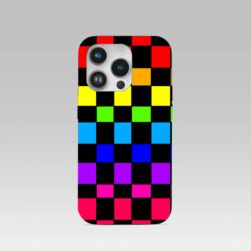 Colorful Pattern phone case for iphone 16 pro| Glass case