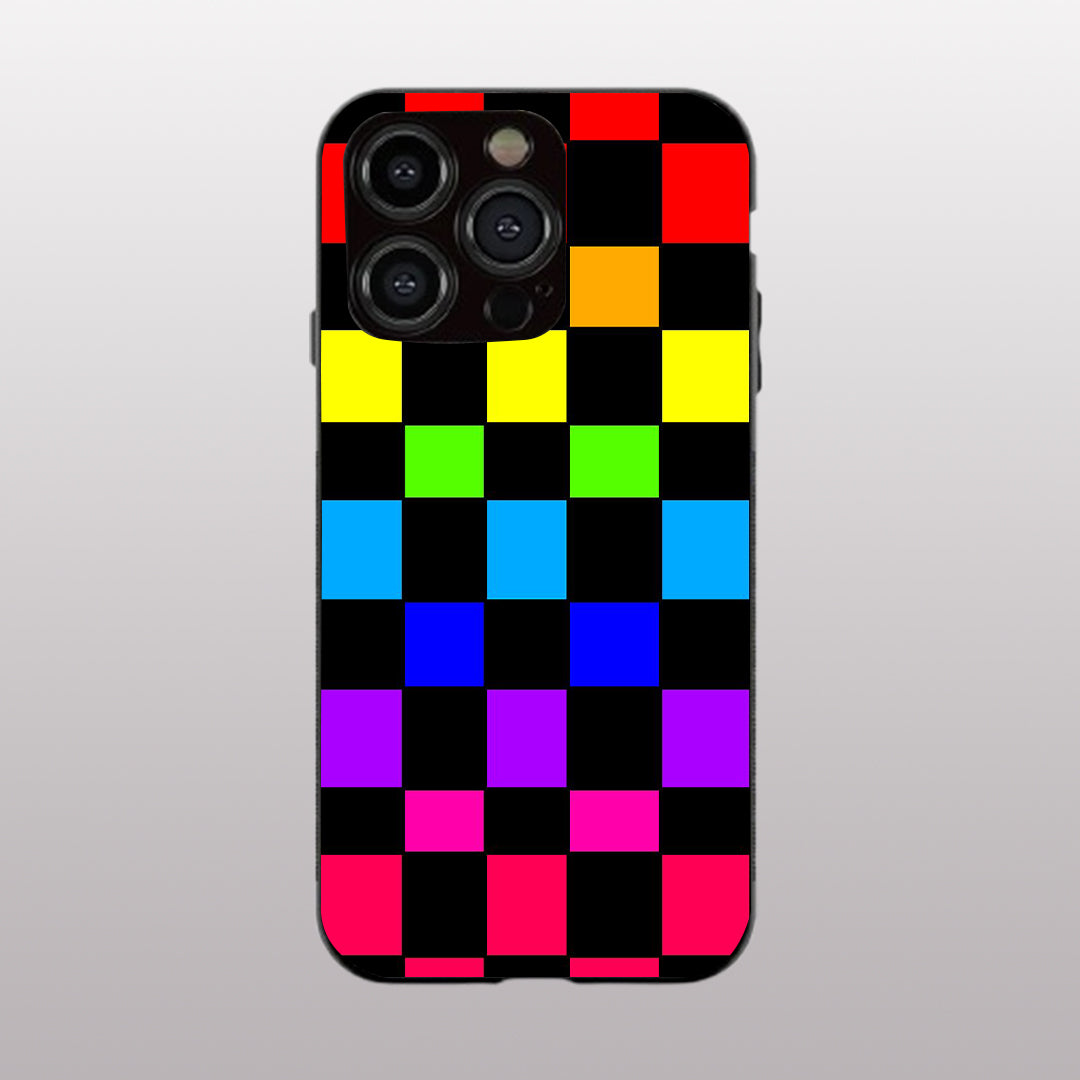 Colorful Pattern phone case for iphone 13 pro | Glass case