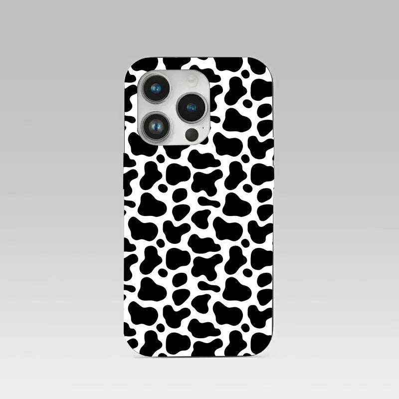Cow Fur pattern phone case for iphone 14 pro | Glass case
