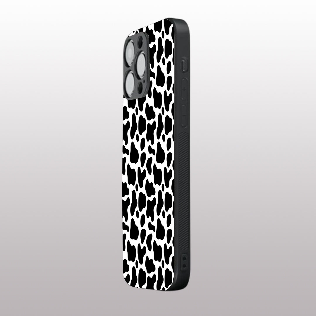 Cow Fur pattern phone case for iphone 13 pro max | Glass case
