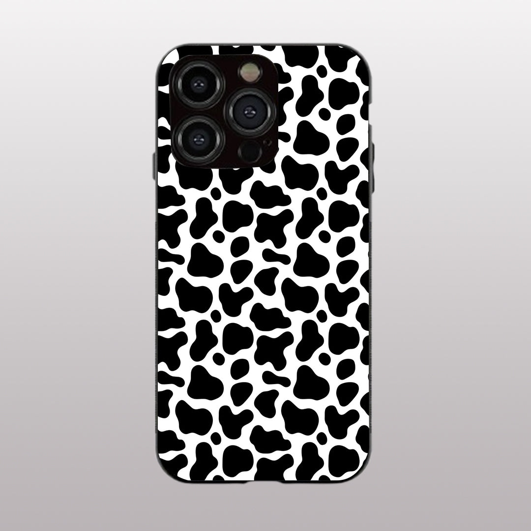 Cow Fur pattern phone case for iphone 11 pro max |Glass case