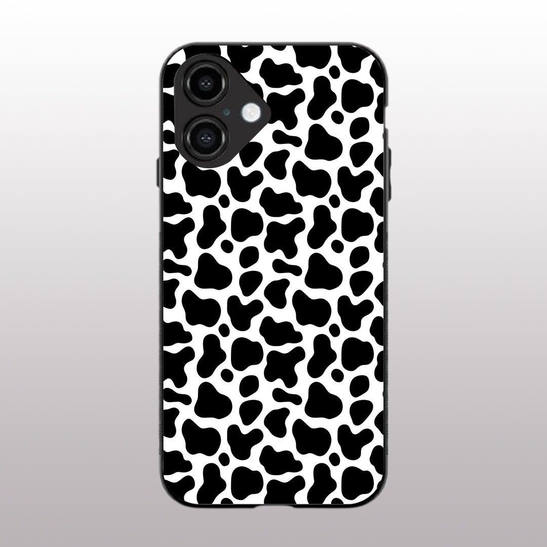 Cow Fur pattern phone case for iphone 16 | Glass case