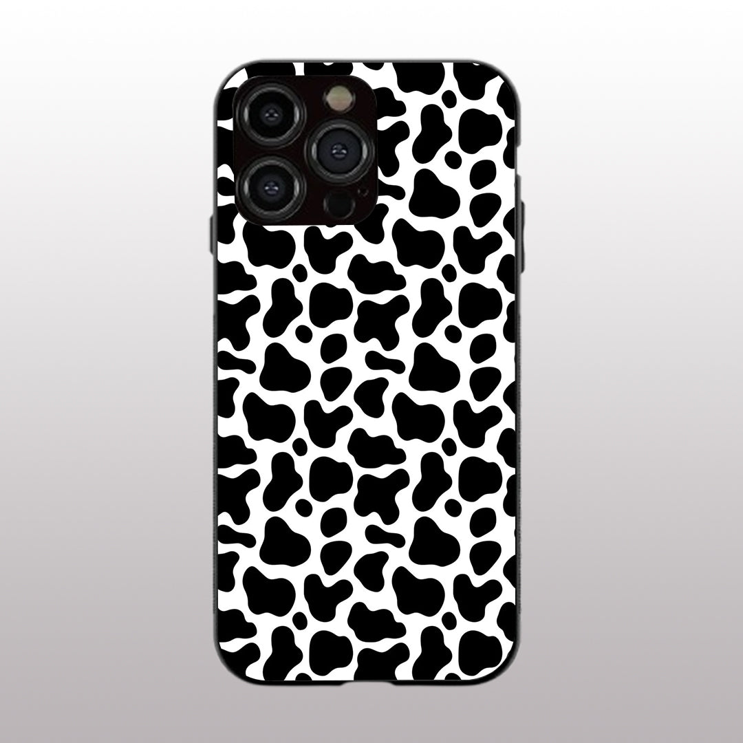 Cow Fur pattern phone case for iphone 15 pro | Glass case