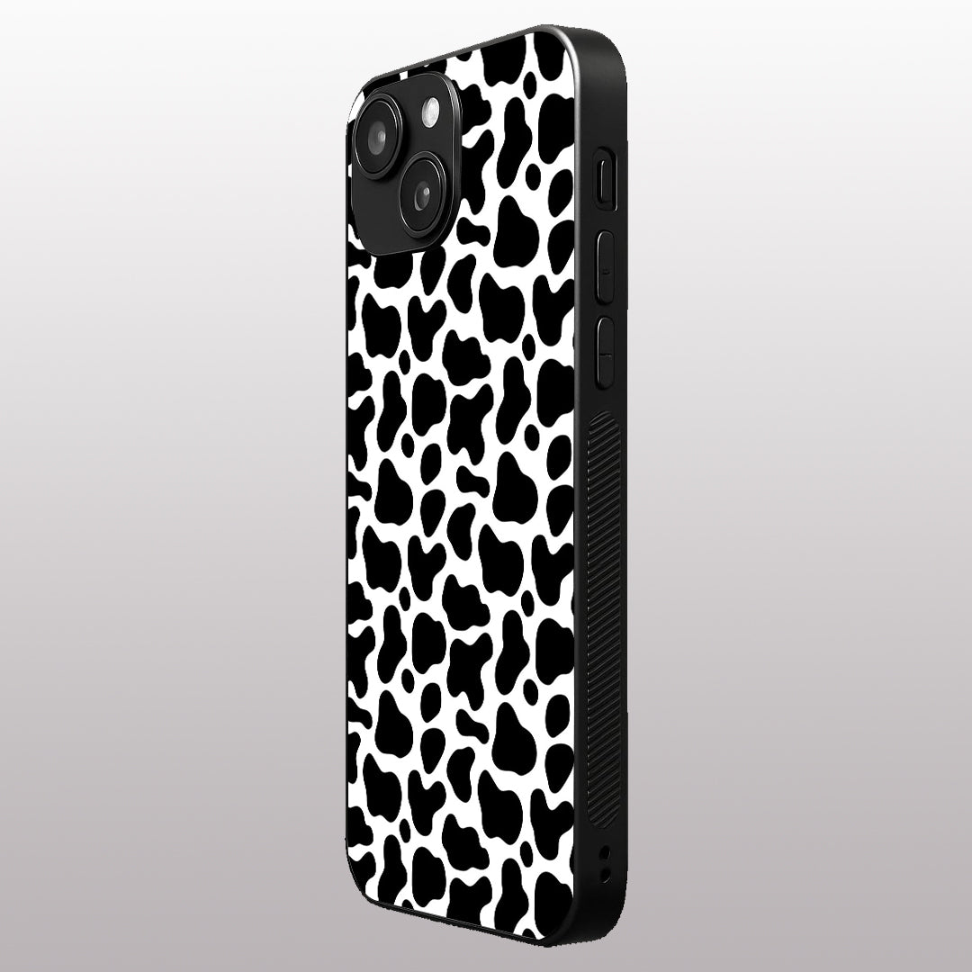 Cow Fur pattern phone case for iphone 13 mini |Glass case