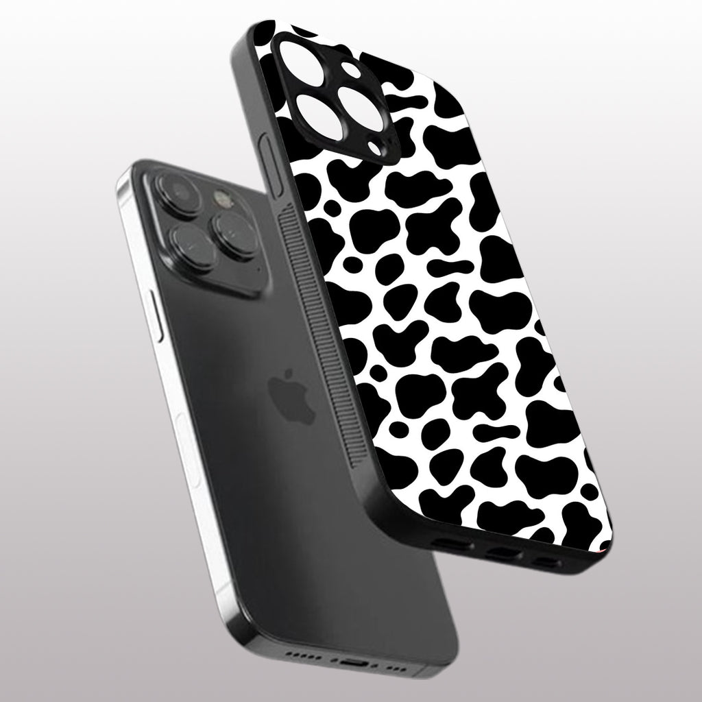 Cow Fur pattern phone  case for iphone 11 pro|Glass case