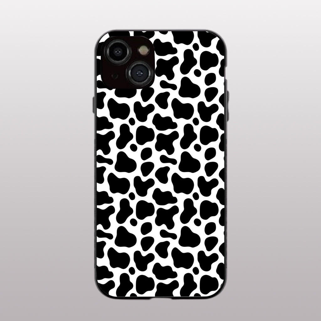 Cow Fur pattern phone case for iphone 13 mini |Glass case