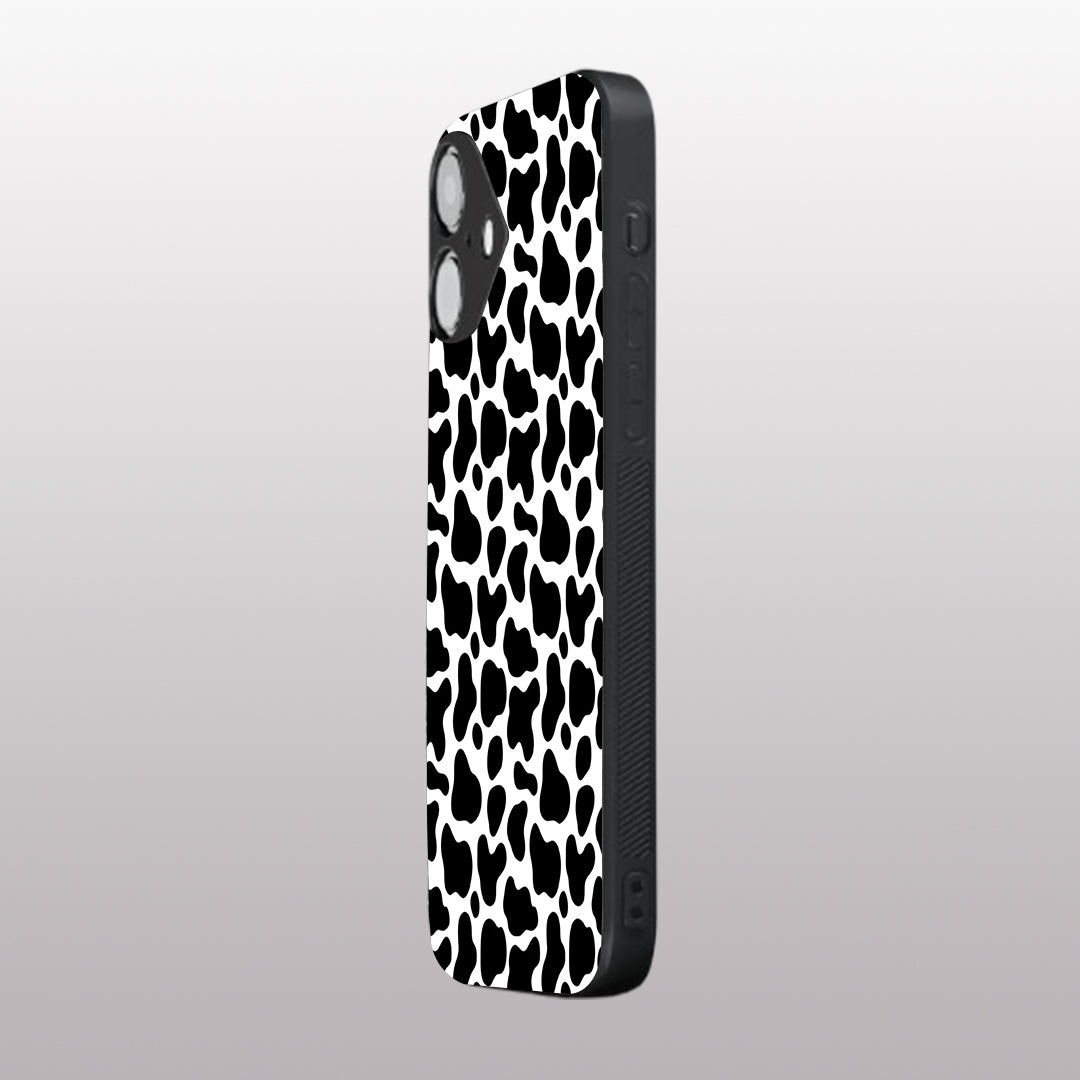 Cow Fur pattern phone case for iphone 16 plus | Glass case