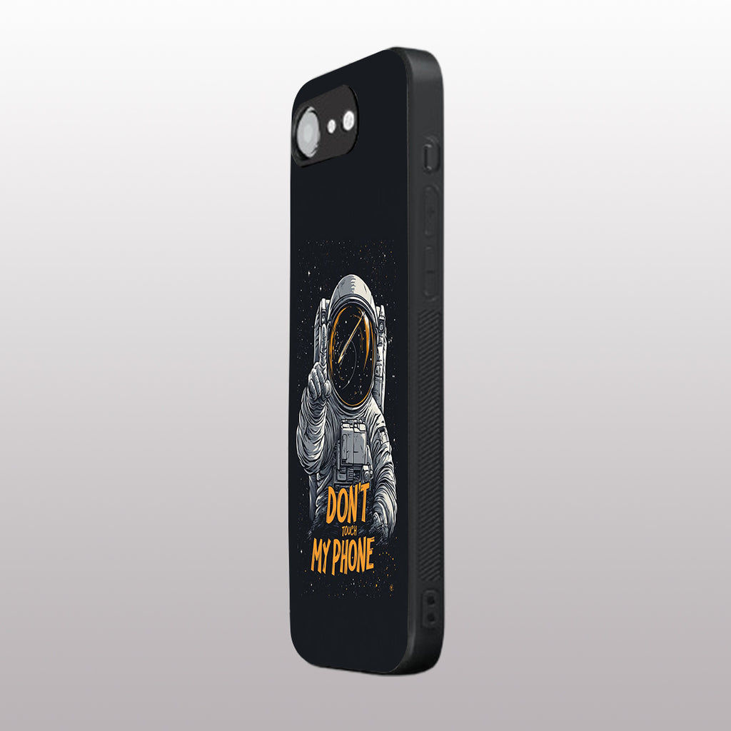 Don't Touch My Phone pattern phone case for iphone 16E| Glass case