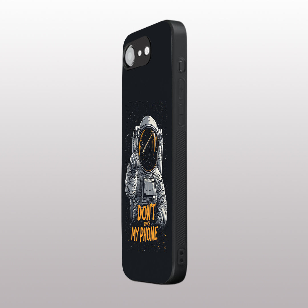 Don't Touch My Phone pattern phone case for iphone 16E| Glass case