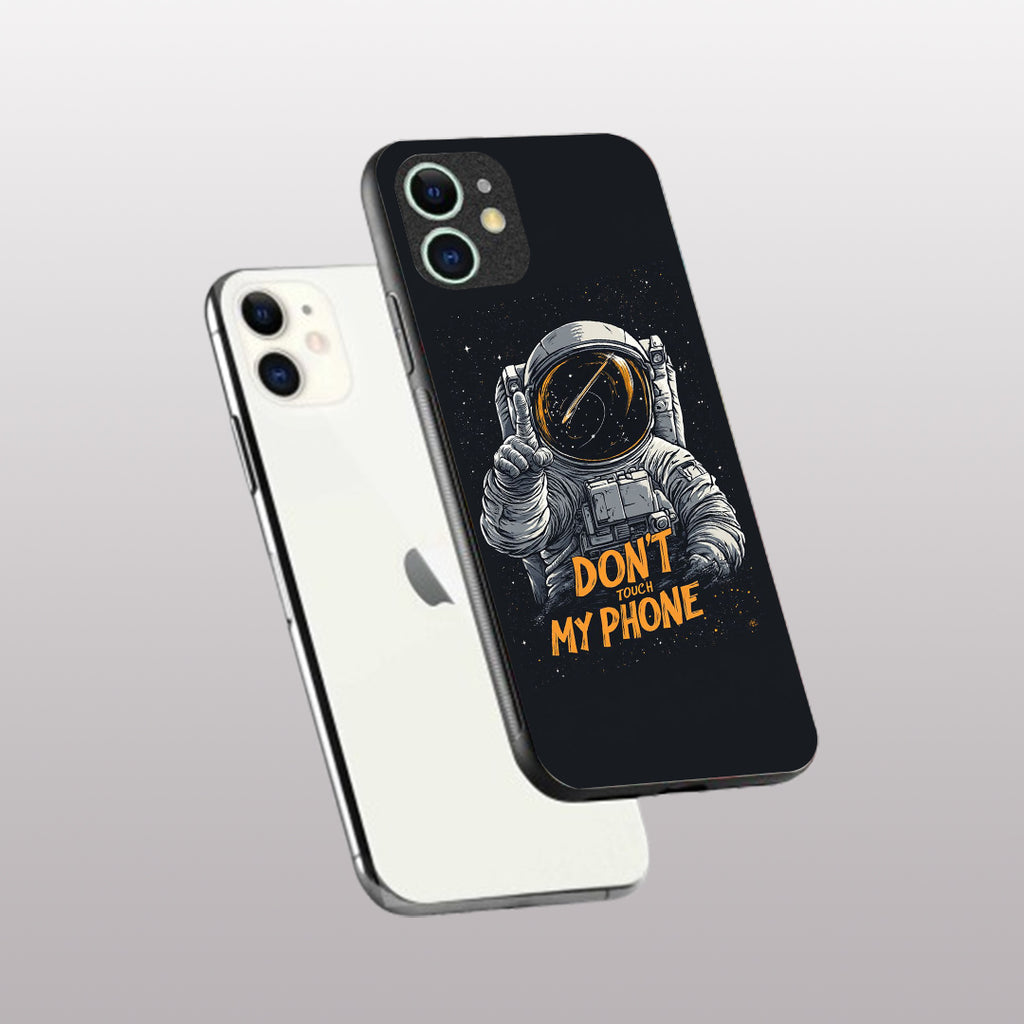 Don't Touch My Phone pattern phone case for iphone 11| Glass case