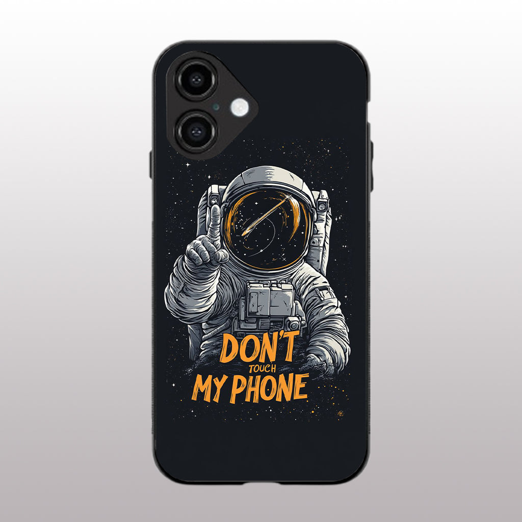 Don't Touch My Phone pattern phone case for iphone 16 | Glass case