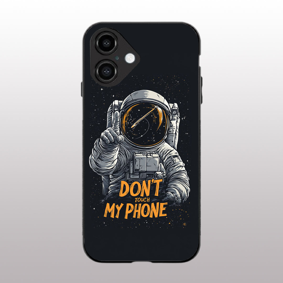 Don't Touch My Phone pattern phone case for iphone 16 | Glass case
