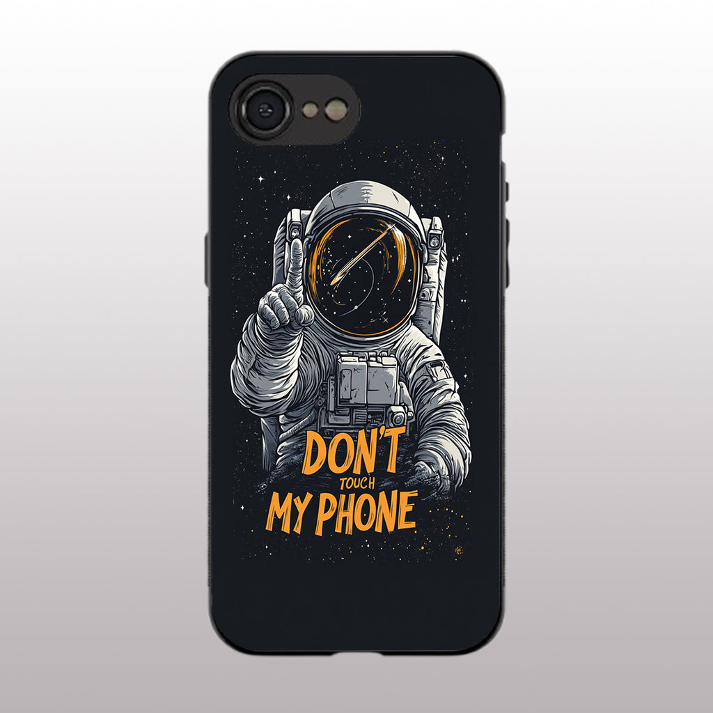 Don't Touch My Phone pattern phone case for iphone 16E| Glass case