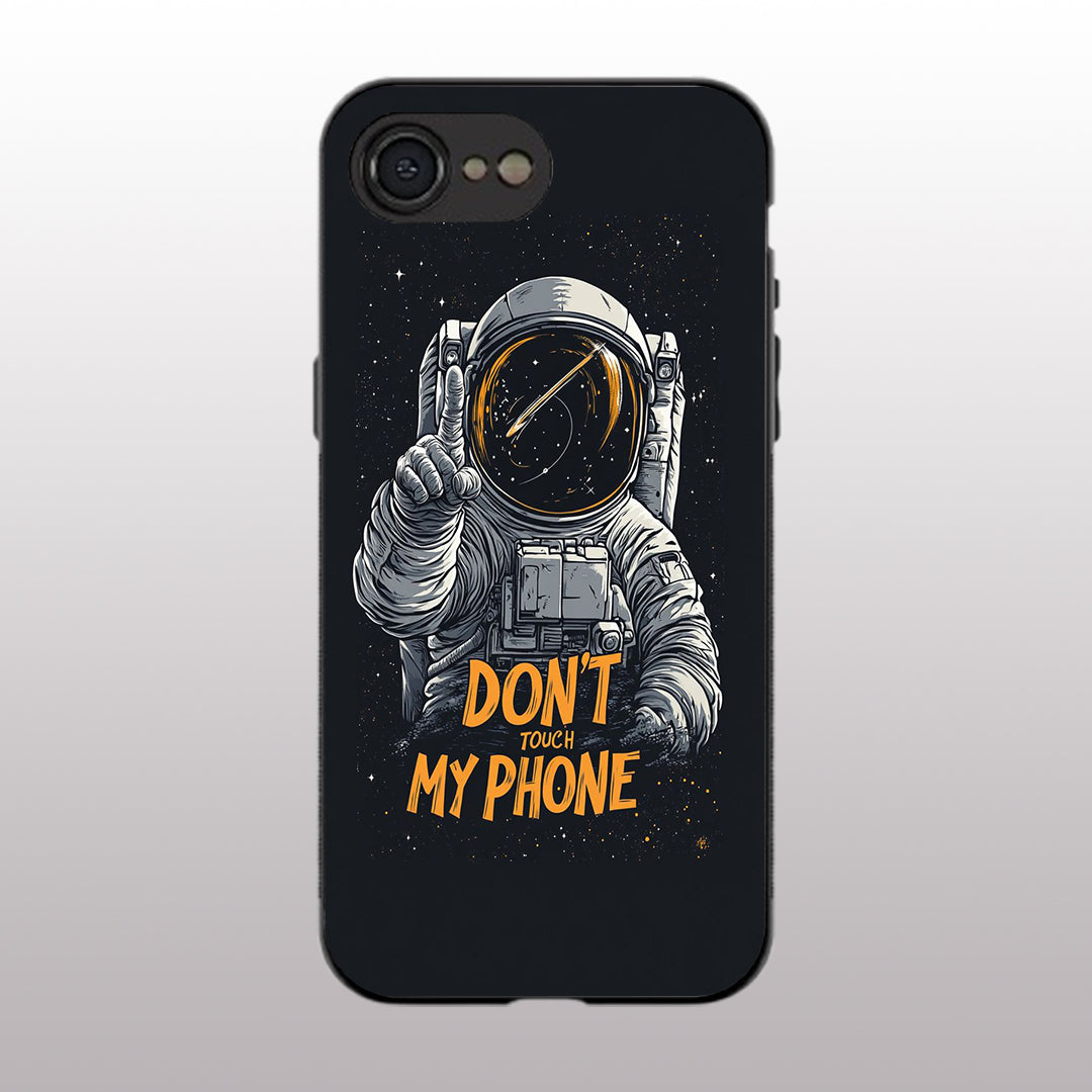Don't Touch My Phone pattern phone case for iphone 16E| Glass case