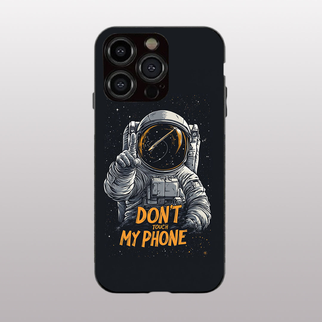 Don't Touch My Phone pattern phone case for iphone 13 pro | Glass case