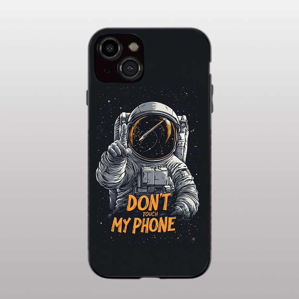 Don't Touch My Phone pattern phone case for iphone 13 mini | Glass case