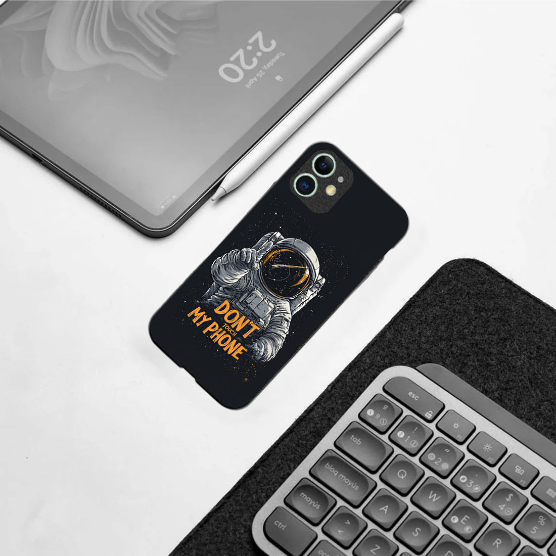 Don't Touch My Phone pattern phone case for iphone 11| Glass case