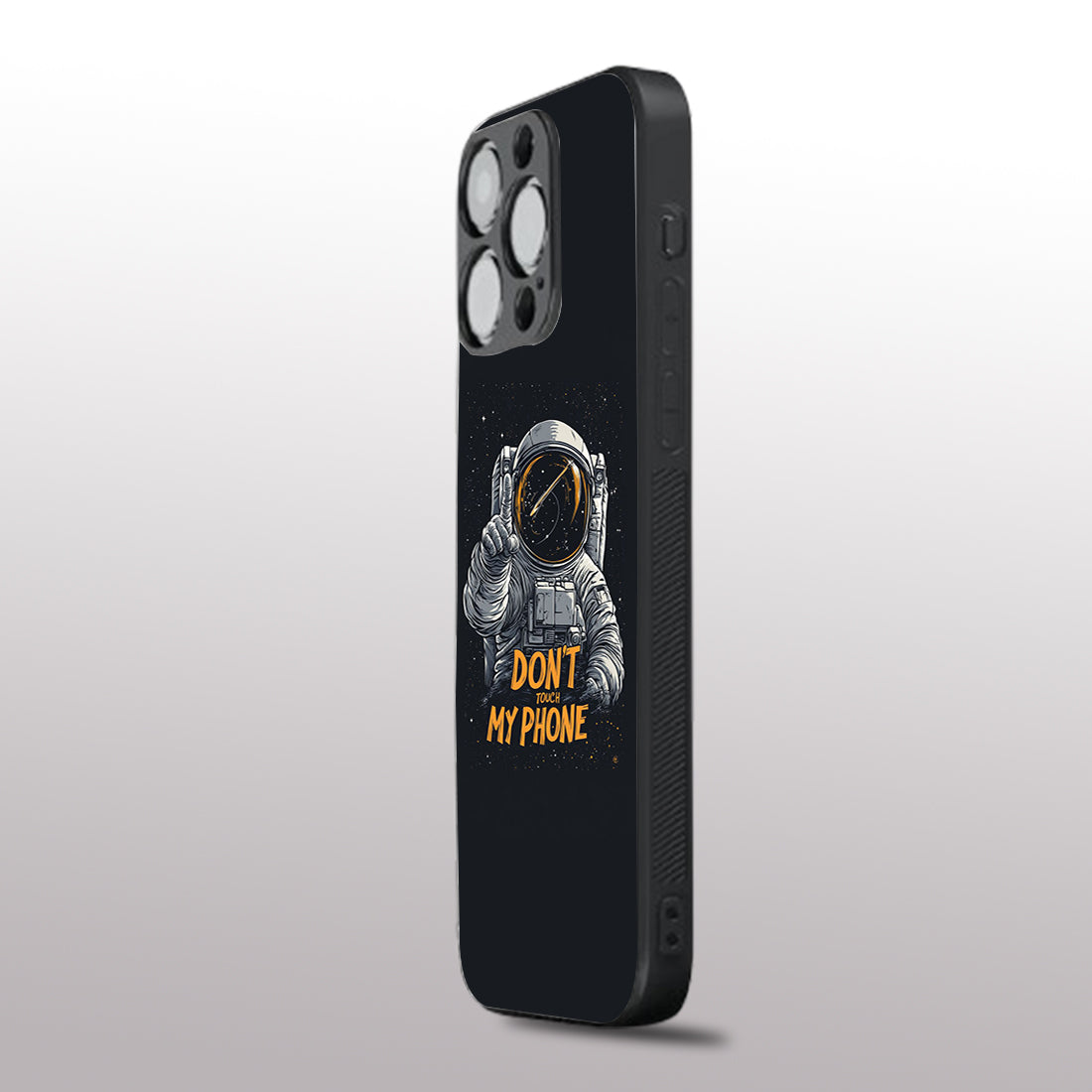 Don't Touch My Phone pattern phone case for iphone 16 pro | Glass case