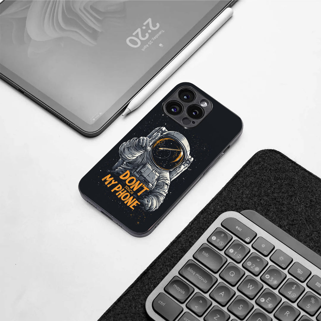 Don't Touch My Phone pattern phone case for iphone 11 pro max |Glass case