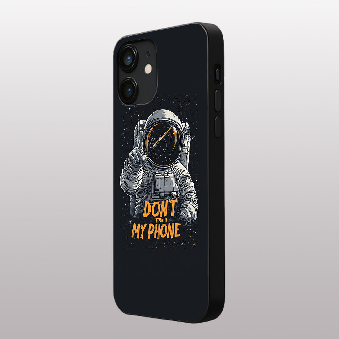 Don't Touch My Phone pattern phone case for iphone 12|Glass case
