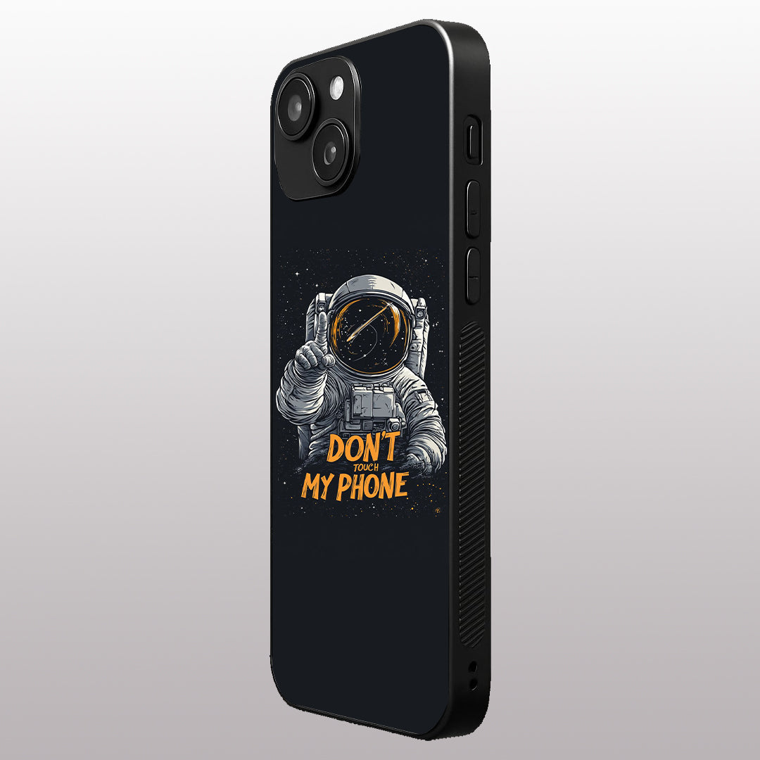 Don't Touch My Phone pattern phone case for iphone 14 | Glass case