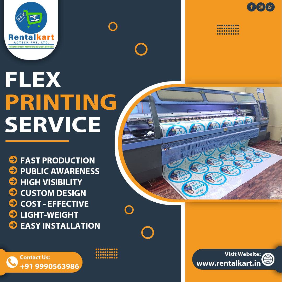 Normal White Flex 180–220 GSM – Standard Outdoor Banner Printing Material