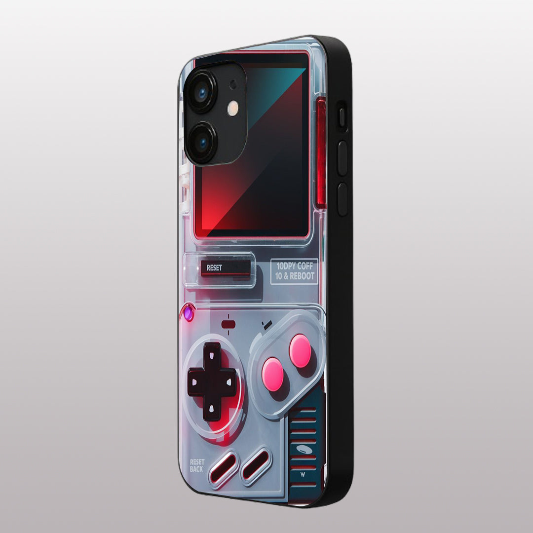 Game Boy Classic Grey pattern phone case for iphone 12 mini |Glass case