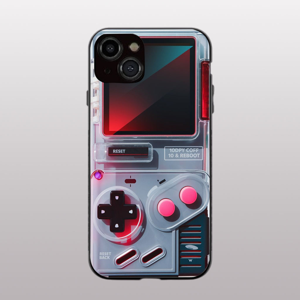Game Boy Classic Grey pattern phone case for iphone 13 mini | Glass case